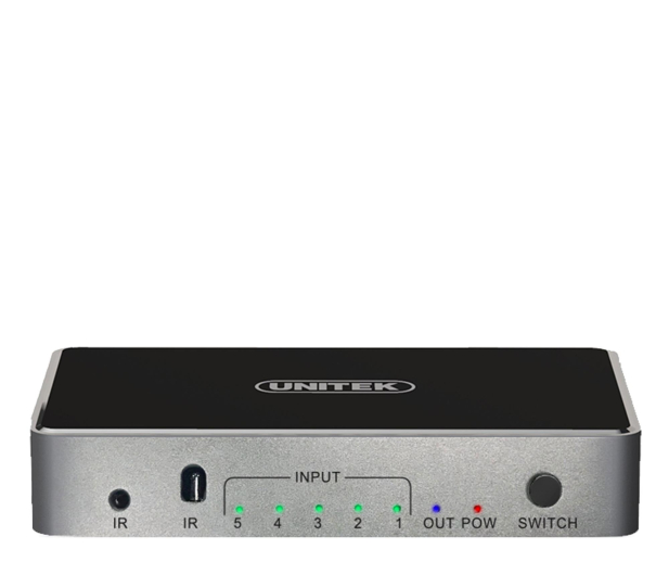 Unitek Przełącznik sygnału HDMI 1.4b 5 IN-1 OUT 4K - 1455247 - zdjęcie 2